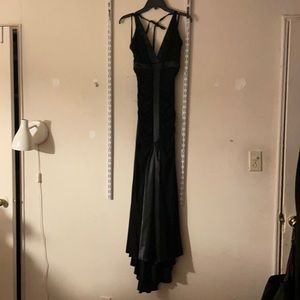 Jessica McClintock black halter top gown